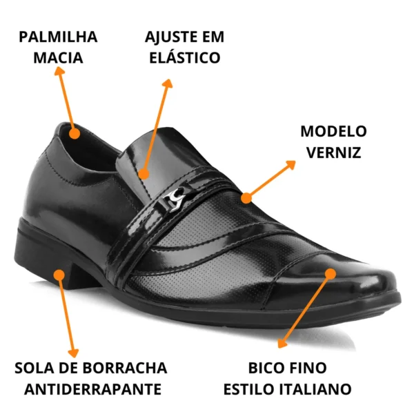 Sapato Social Clássico Vitória - MODELO 1061VP - Imagem 4