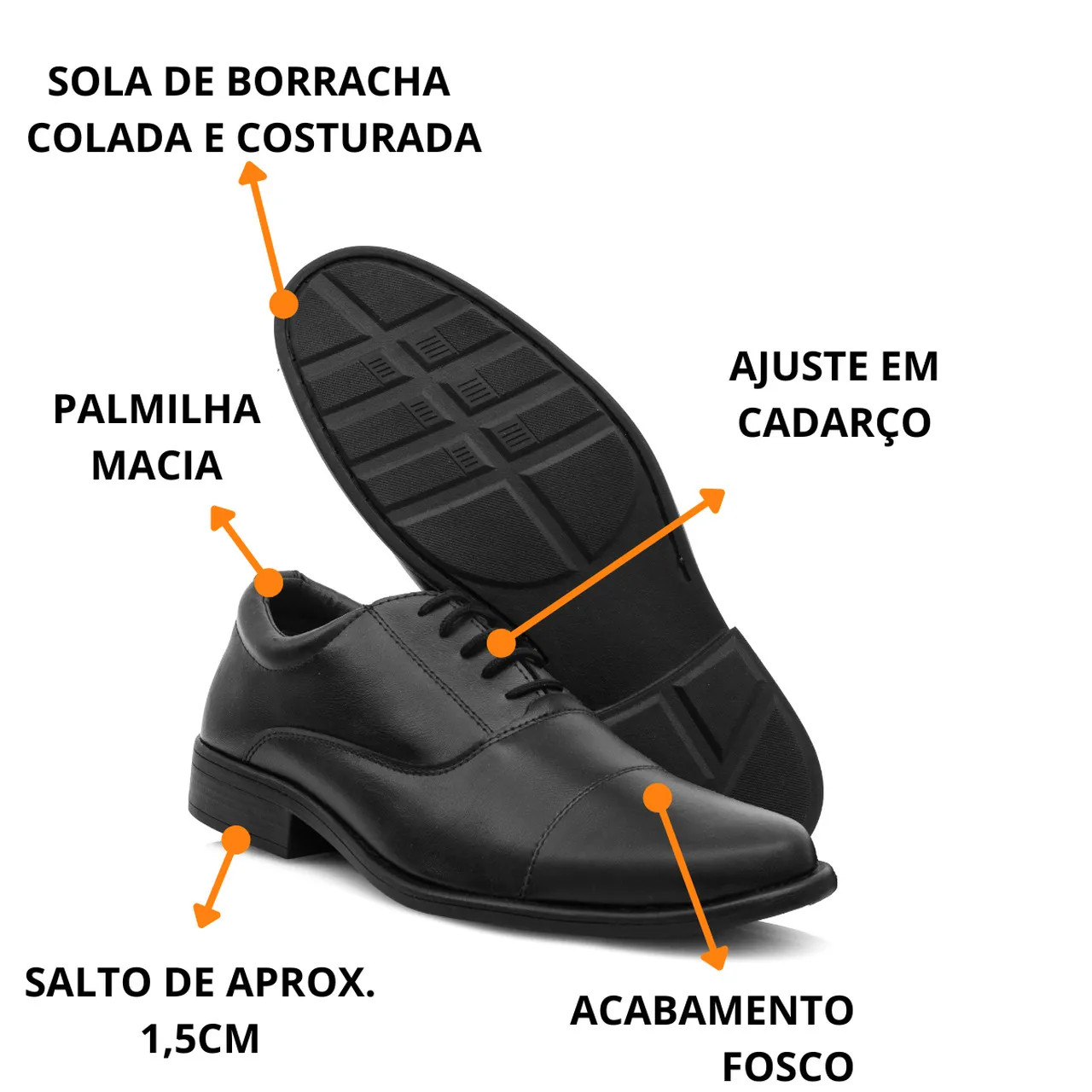 Sapato Social Masculino Militar - MODELO 12010 - Imagem 10