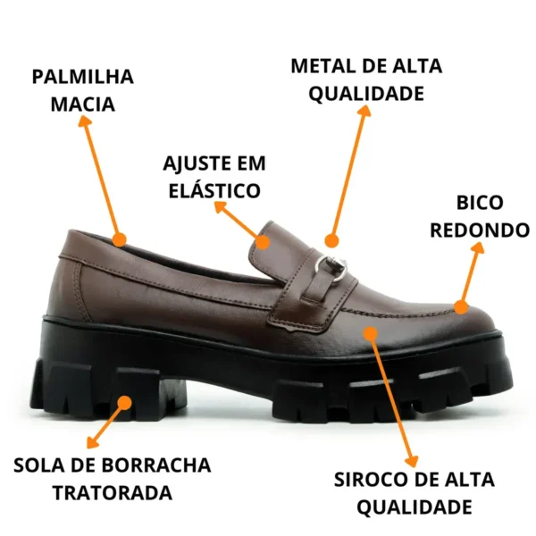 Mocassim Feminino Tratorado Lady - MODELO 10013 - Imagem 3