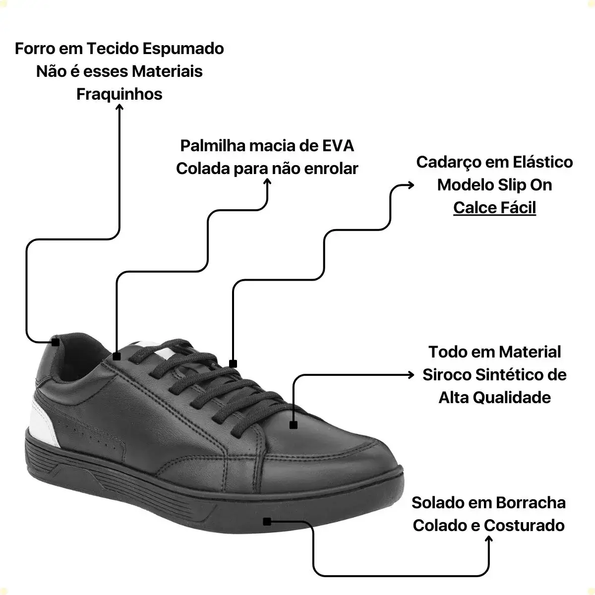 Sapatênis Masculino Forge Conforto - Modelo 18050 - Imagem 2