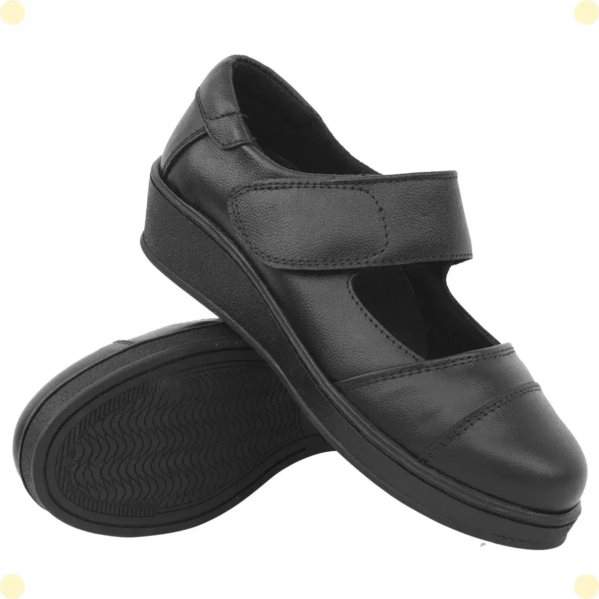 Sapato Feminino Anabela Couro Legítimo Confortável Slip On - Modelo 17040 - Imagem 4