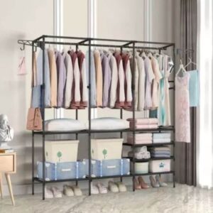 Guarda Roupa Arara Cabideiro Para Roupa Triplo Cabides